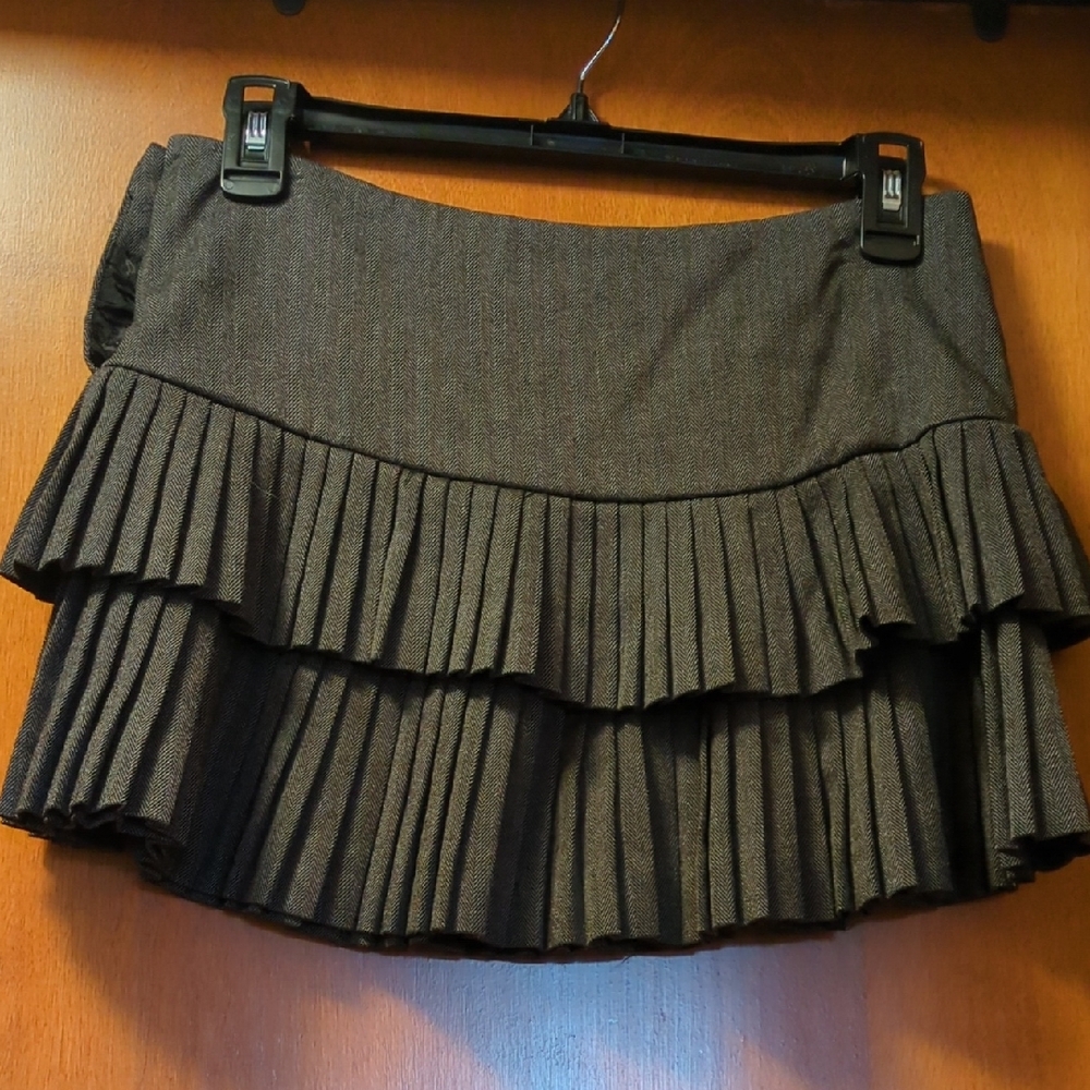 Forever 21 Dark Gray Pleated Mini Skirt - Picture 5 of 5